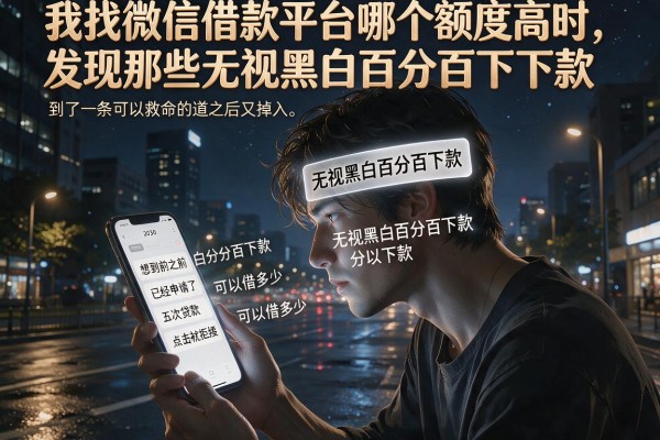 我找微信借款平台哪个额度高时,发现那些无视黑白百分百下款的借款软件全是坑