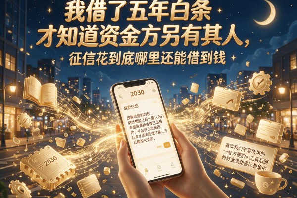 我借了五年白条才知道资金方另有其人，征信花到底哪里还能借到钱