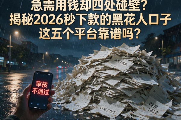 急需用钱却四处碰壁?揭秘2026秒下款的黑花口子,这五个平台靠谱吗?