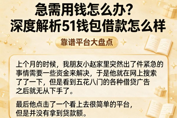 急需用钱怎么办？深度解析51钱包借款怎么样，靠谱平台大盘点