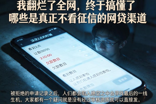 我翻烂了全网，终于搞懂了哪些是真正不看征信的网贷渠道