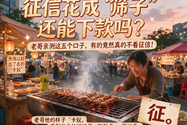 征信花成‘筛子’还能下款吗？老哥亲测这五个口子，有的竟然真的不看征信！