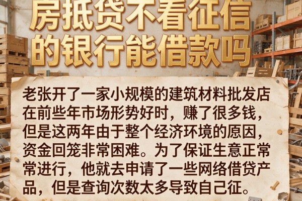 房抵贷不看征信的银行能借款吗，汇整五个不看黑白户下款的网贷