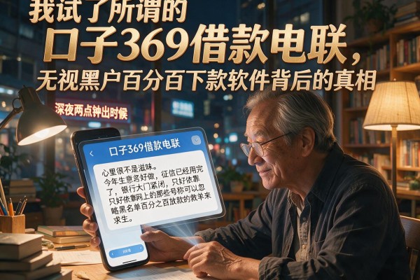 我试了所谓的口子369借款电联，发现无视黑户百分百下款软件背后的真相