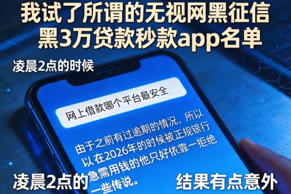 我试了所谓的无视网黑征信黑3万贷款秒款app名单，结果有点意外