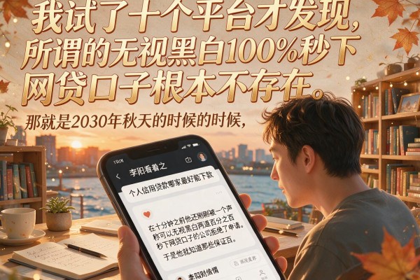 我试了十个平台才发现，所谓的无视黑白100%秒下网贷口子根本不存在