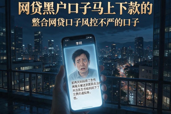 网贷黑户口子马上下款的，整合五个网贷口子风控不严的口子