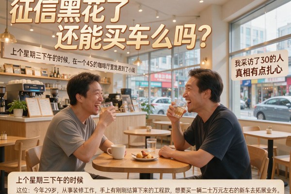 征信黑花了还能买车么吗？我采访了30个人，真相有点扎心