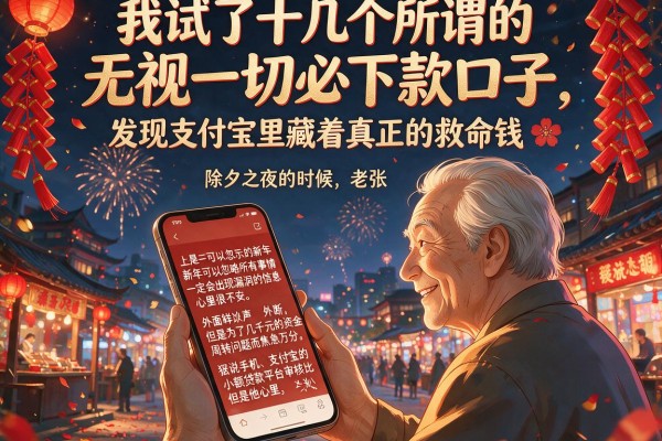 我试了十几个所谓的无视一切必下款口子，发现支付宝里藏着真正的救命钱