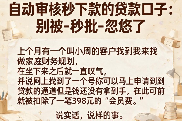 自动审核秒下款的贷款口子：别被-秒批-忽悠了