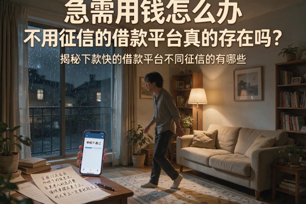 急需用钱怎么办？不用征信的借款平台真的存在吗？揭秘下款快的借款平台不用征信的有哪些