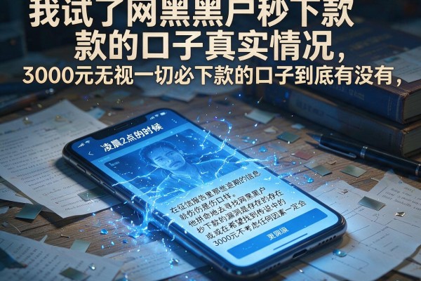 我试了网黑黑户秒下款的口子真实情况，3000元无视一切必下款的口子到底有没有