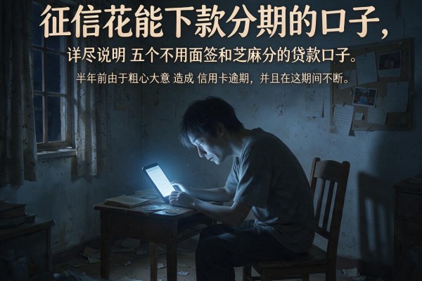 征信花能下款分期的口子,详尽说明五个不用面签和芝麻分的贷款口子