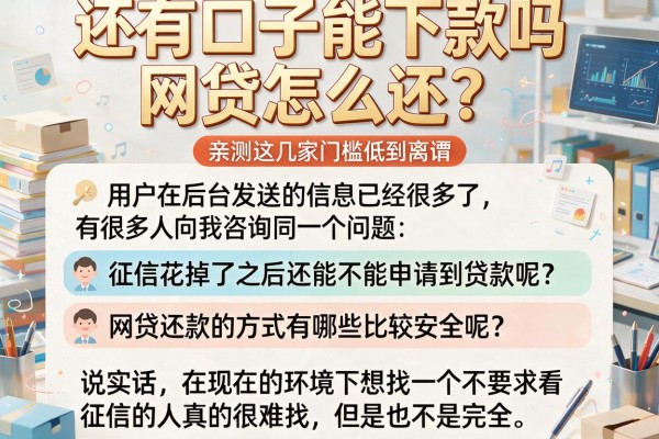 还有口子能下款吗网贷怎么还？亲测这几家门槛低到离谱