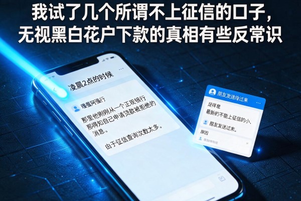 我试了几个所谓不上征信的口子,发现无视黑白花户下款的真相有些反常识