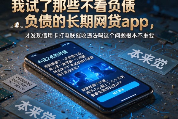 我试了那些不看负债的长期网贷app，才发现信用卡打电联催收违法吗这个问题根本不重要