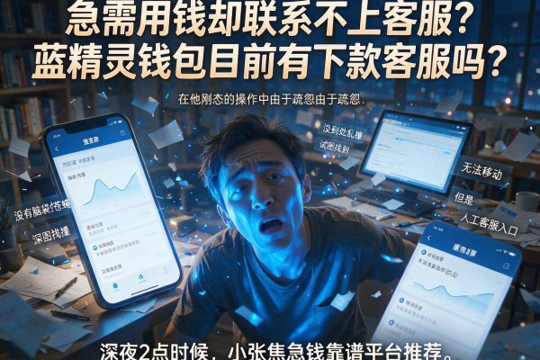 急需用钱却联系不上客服?蓝精灵钱包目前有下款客服吗?深度解析与靠谱平台推荐