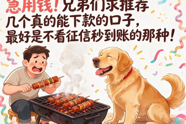 急用钱！兄弟们求推荐几个真的能下款的口子，最好是不看征信秒到账的那种！