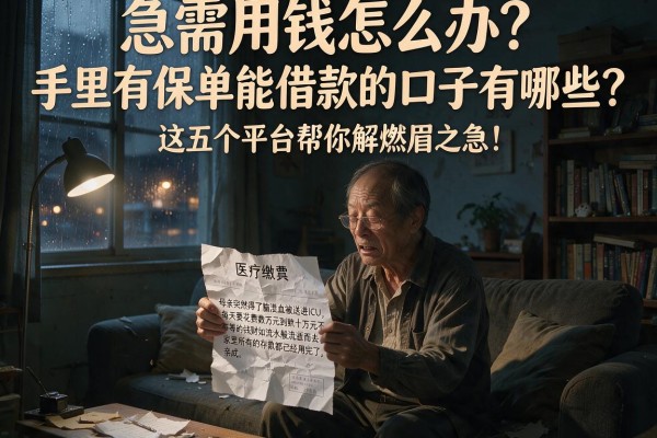 急需用钱怎么办？手里有保单能借款的口子有哪些？这五个平台帮你解燃眉之急！