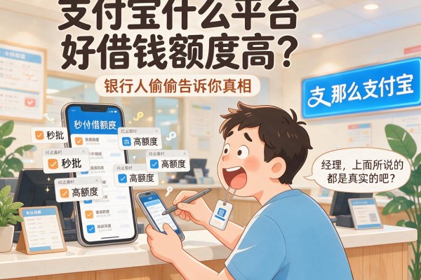 支付宝什么平台好借钱额度高？银行人偷偷告诉你真相