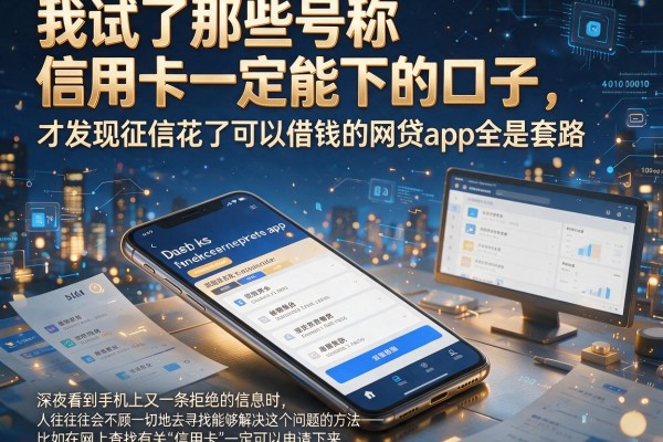 我试了那些号称信用卡一定能下的口子，才发现征信花了可以借钱的网贷app全是套路