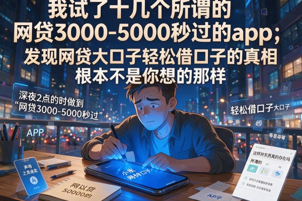 我试了十几个所谓的网贷3000-5000秒过的app，发现网贷大口子轻松借口子的真相根本不是你想的那样