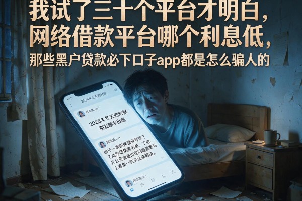 我试了三十个平台才明白，网络借款平台哪个利息低，那些黑户贷款必下口子app都是怎么骗人的