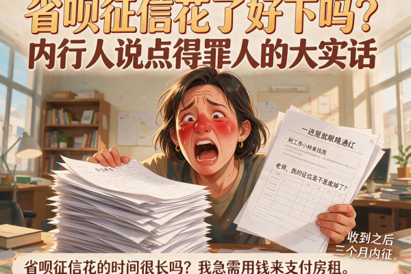 省呗征信花了好下吗？内行人说点得罪人的大实话