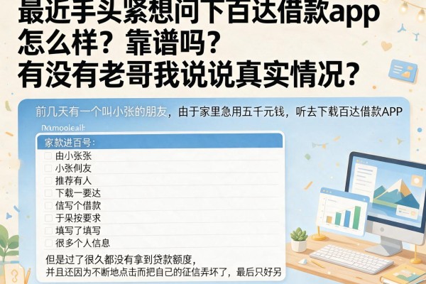 最近手头紧想问下百达借款app怎么样？靠谱吗？有没有老哥来说说真实情况？