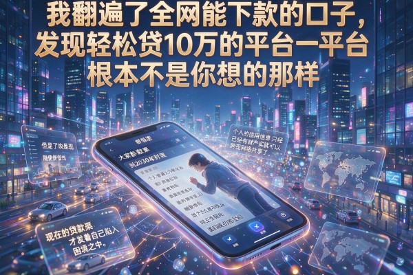 我翻遍了全网能下款的口子，发现轻松贷10万的平台根本不是你想的那样