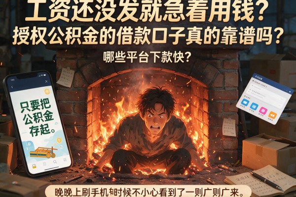 工资还没发就急着用钱？授权公积金的借款口子真的靠谱吗？哪些平台下款快？