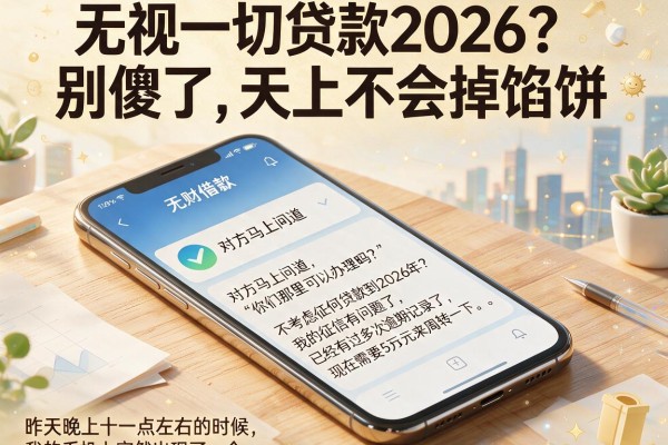 无视一切贷款2026？别傻了，天上不会掉馅饼