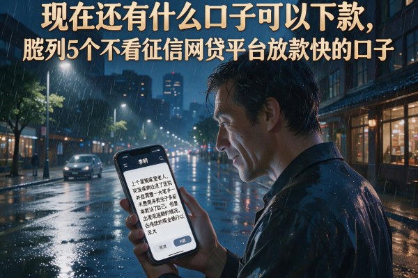 现在还有什么口子可以下款，胪列5个不看征信网贷平台放款快的口子