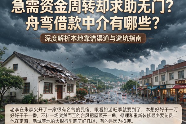 急需资金周转却求助无门？舟山借款中介有哪些？深度解析本地靠谱渠道与避坑指南