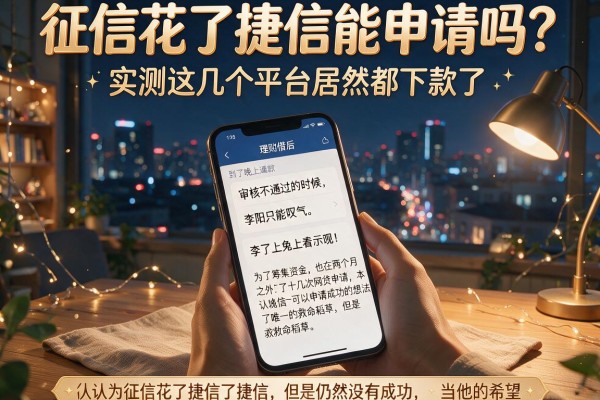征信花了捷信能申请吗？实测这几个平台居然都下款了