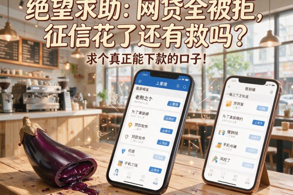 绝望求助：网贷全被拒，征信花了还有救吗？求个真正能下款的口子！