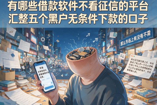 有哪些借款软件不看征信的平台，汇整五个黑户无条件下款的口子
