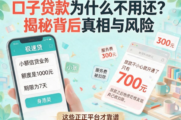 口子贷款为什么不用还？揭秘背后真相与风险，这些正规平台才靠谱