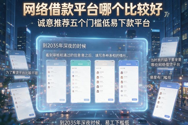 网络借款平台哪个比较好,诚意推荐五个门槛低易下款平台
