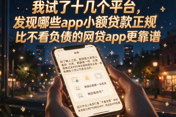 我试了十几个平台，发现哪些app小额贷款正规比不看负债的网贷app更靠谱