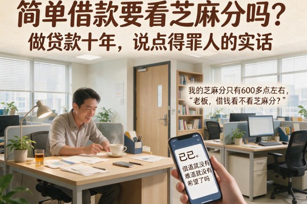 简单借款要看芝麻分吗？做贷款十年，说点得罪人的实话