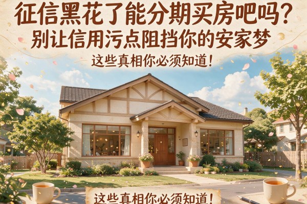 征信黑花了能分期买房吧吗?别让信用污点阻挡你的安家梦,这些真相你必须知道!