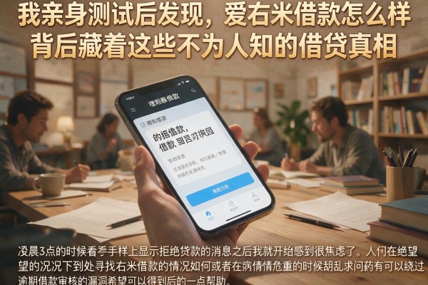 我亲身测试后发现，爱右米借款怎么样背后藏着这些不为人知的借贷真相