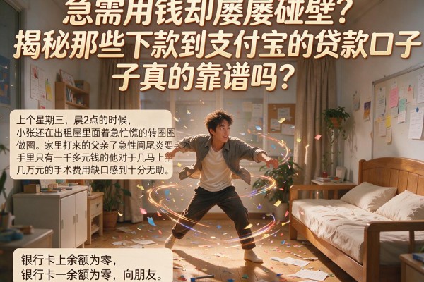 急需用钱却屡屡碰壁？揭秘那些下款到支付宝的贷款口子，真的靠谱吗？