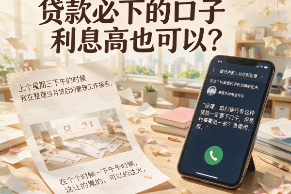 贷款必下的口子利息高也可以？银行内部人劝你别犯傻