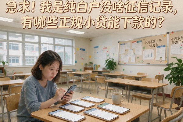 急求！我是纯白户没啥征信记录，有哪些正规小贷能下款的？