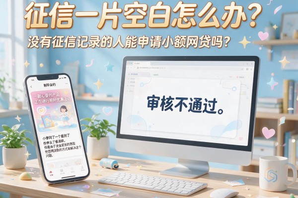征信一片空白怎么办？没有征信记录的人能申请小额网贷吗？靠谱渠道全解析