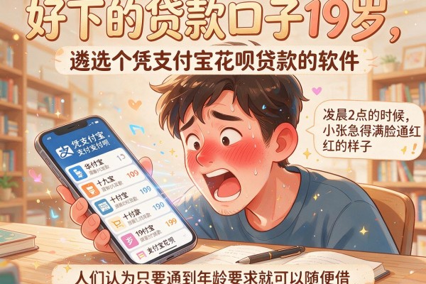 好下的贷款口子19岁，遴选五个凭支付宝花呗贷款的软件
