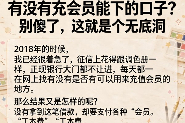 有没有充会员能下的口子？别傻了，这就是个无底洞