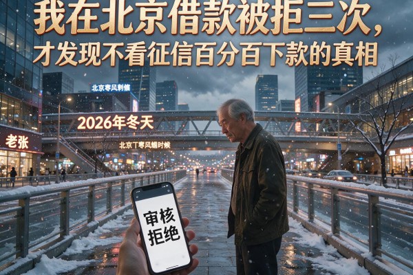 我在北京借款被拒三次，才发现不看征信百分百下款的真相